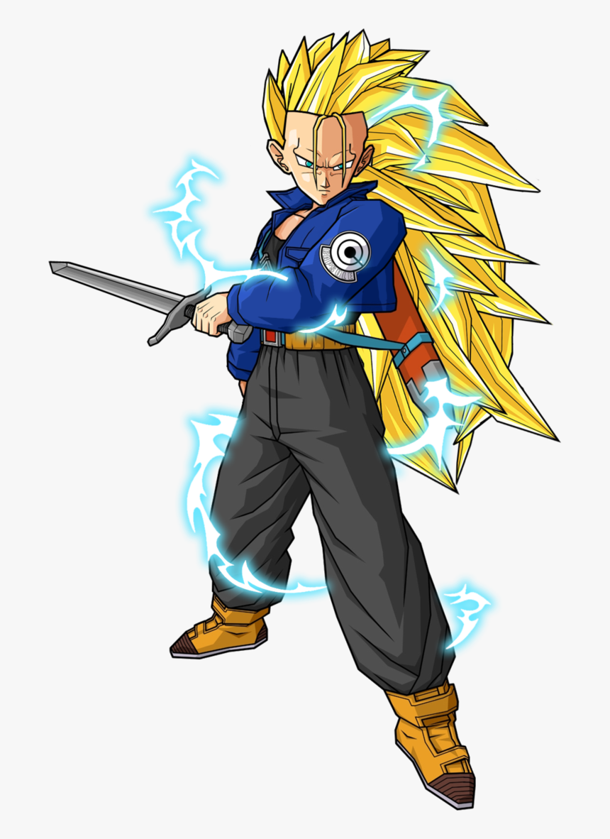 Transparent Future Trunks Png - Future Trunks Adult Gohan Fusion, Png Download, Free Download