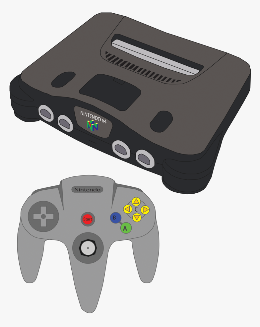 Transparent Nintendo 64 Controller Png - Nintendo 64 Png Cartoon, Png Download, Free Download