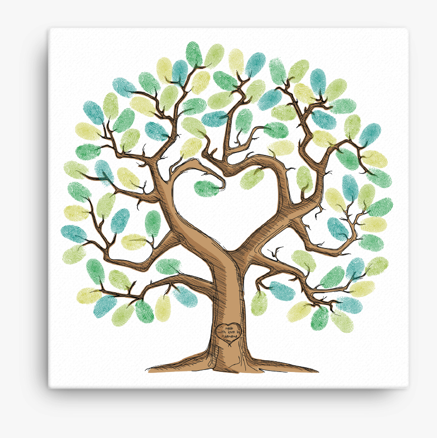 Baby Shower Fingerprint Tree, HD Png Download, Free Download