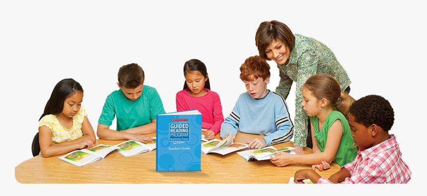 Kids Reading Png - Students Reading In Class Room, Transparent Png, Free Download