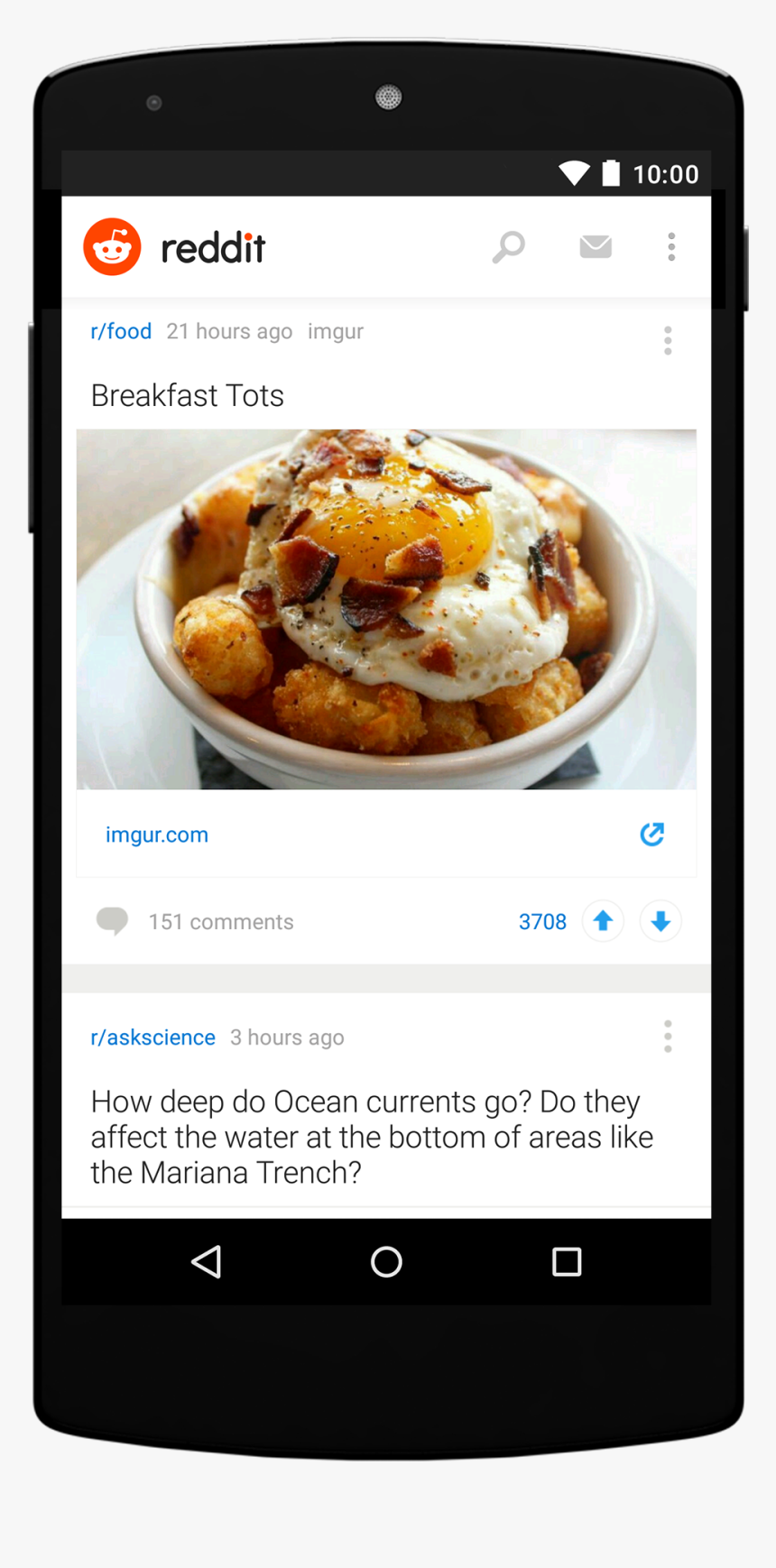 Reddit App Android R Food, HD Png Download, Free Download
