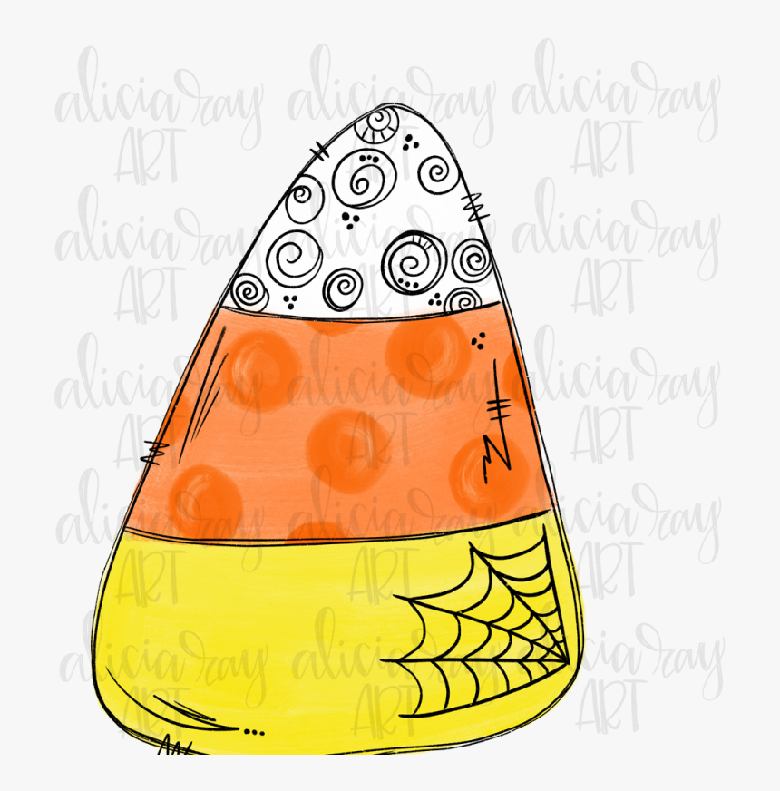 Candy Corn Sublimation Png Digital Download Example - Illustration, Transparent Png, Free Download