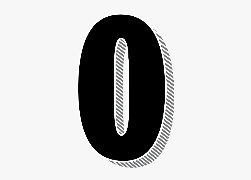 Numbers, Zero, 0, Drop Shadow, Typography, Typographic - Numero 3 Sombra Png, Transparent Png, Free Download