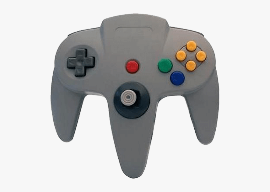 Circa, M05786-gr, Nintendo 64, Controller With Long - Nintendo 64 Controller Transparent, HD Png Download, Free Download