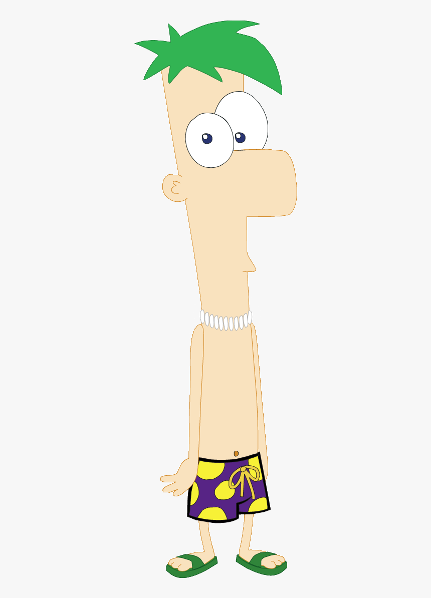 Swimsuit Clipart Swimming Trunk - Phienas And Ferb Ferb Swimtrunks, HD Png Download, Free Download