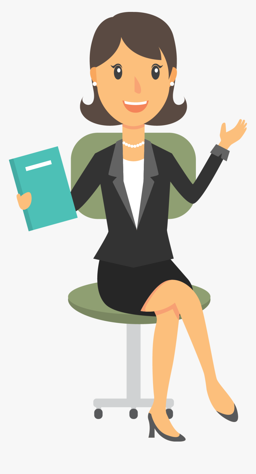 Transparent Female Accountant Clipart - Business Woman Cartoon Png, Png Download, Free Download