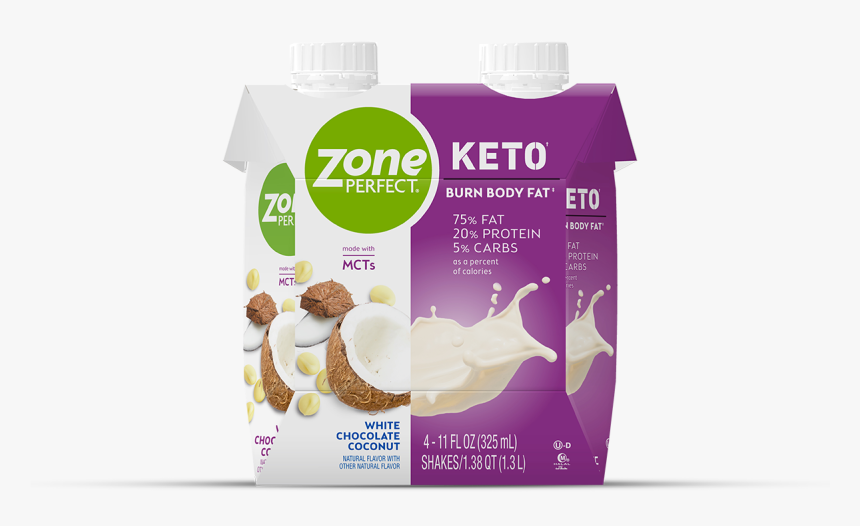 Keto White Chocolate Coconut Shake Tcm1506 125810 - Zone Perfect Keto Shakes, HD Png Download, Free Download