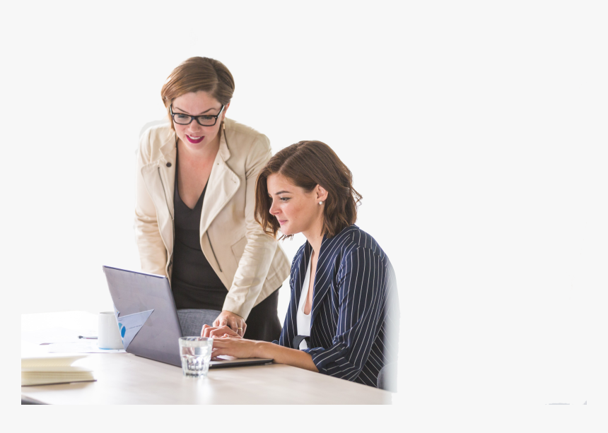 Business Women Working - Helpful Leader, HD Png Download, Free Download