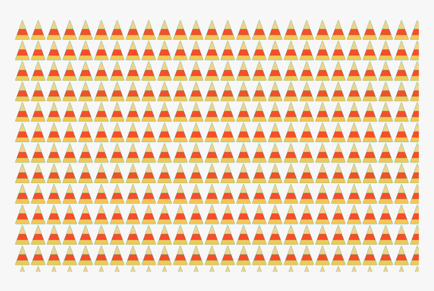 Candy Corn Seamless Pattern 2 Clip Arts - Symmetry, HD Png Download, Free Download