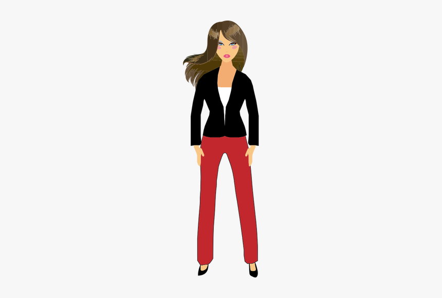 Business Woman Drawing - Adult Girl Clip Art, HD Png Download, Free Download