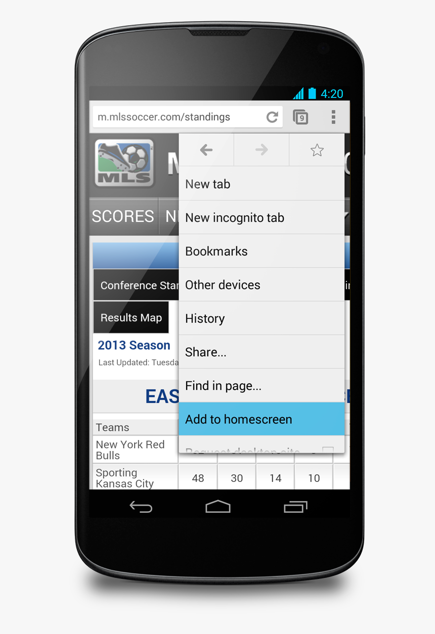 Android Phone Chrome Browser, HD Png Download, Free Download
