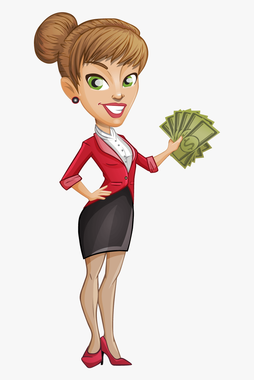 Business Woman Clipart Png - Business Woman Cartoon Png, Transparent