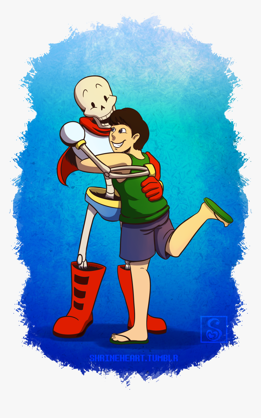 Undertale Papyrus Hugs, HD Png Download, Free Download