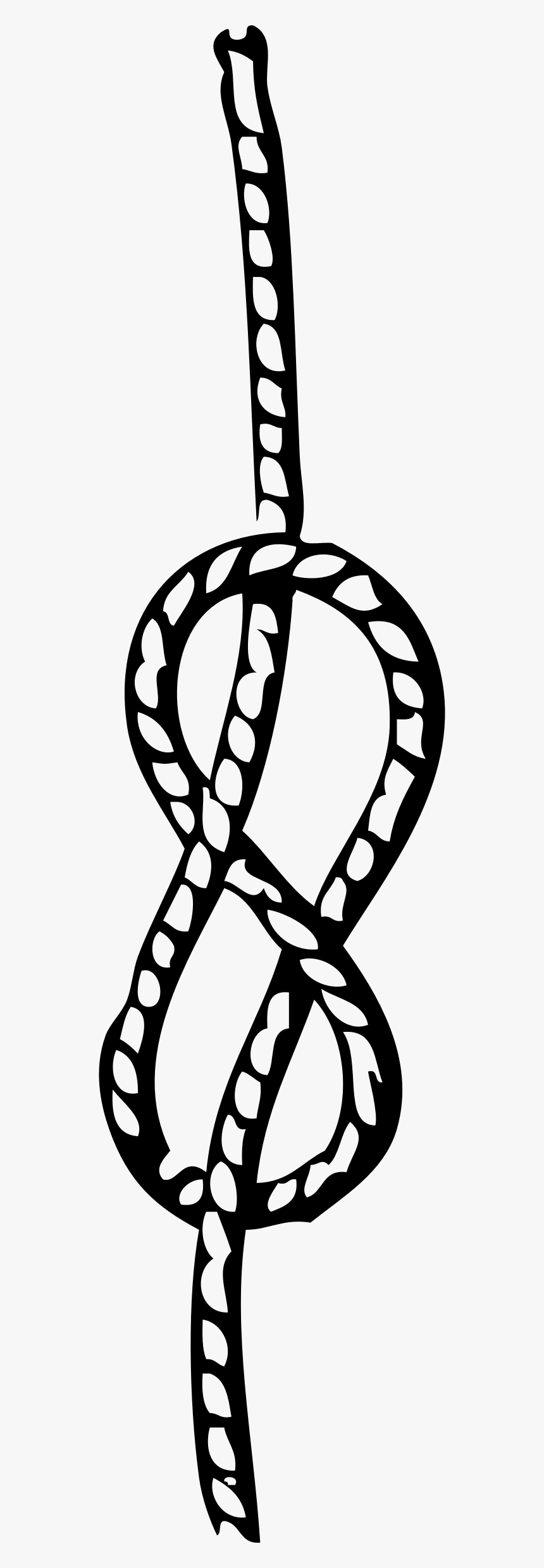 Transparent Rope Clipart Png - Knot Black And White, Png Download