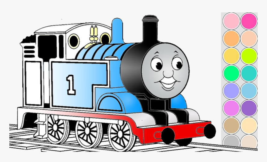 Thomas The Train And Friends Transparent Png - Coloring Thomas The Train, Png Download, Free Download