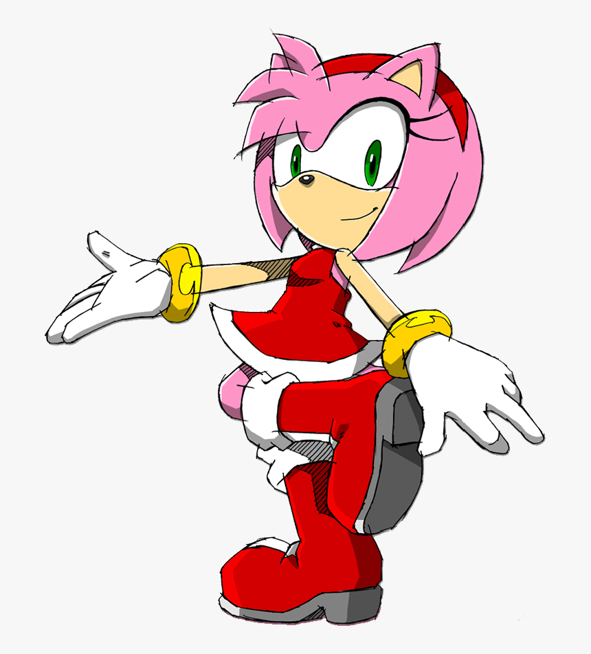 Sonic Channel Sketch Amy Rose - Amy Rose Sonic Channel, HD Png Download, Free Download