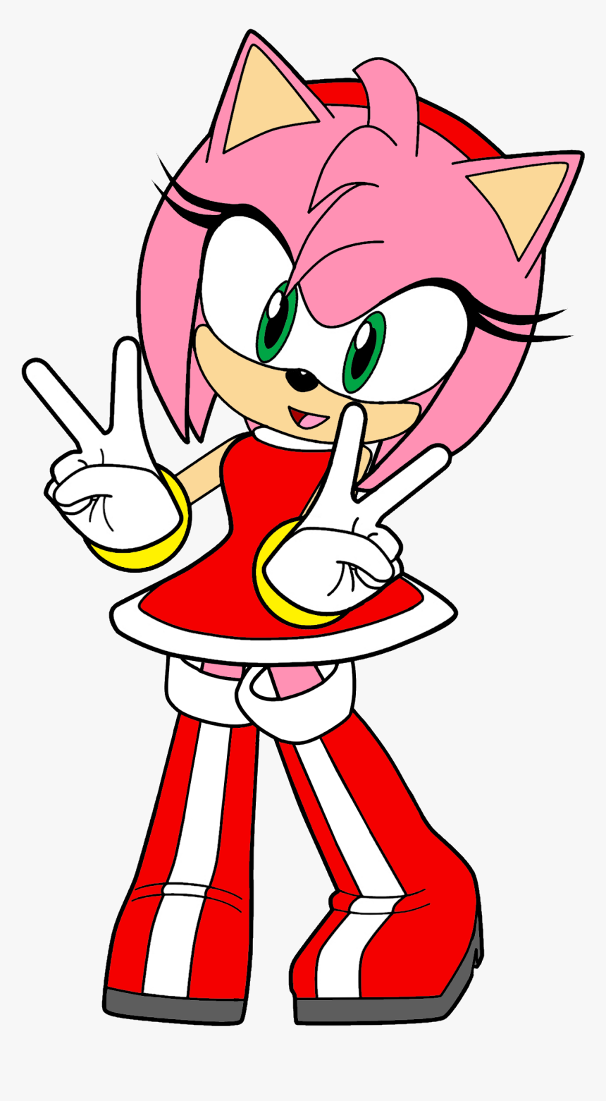 Sonic Heroes Sketch - Amy Sonic Coloring Pages, HD Png Download, Free Download