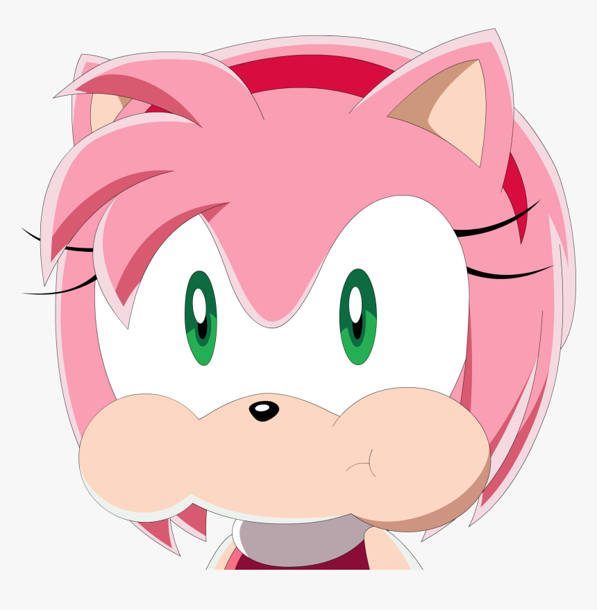 Amy Rose Puffy Cheeks, HD Png Download, Free Download