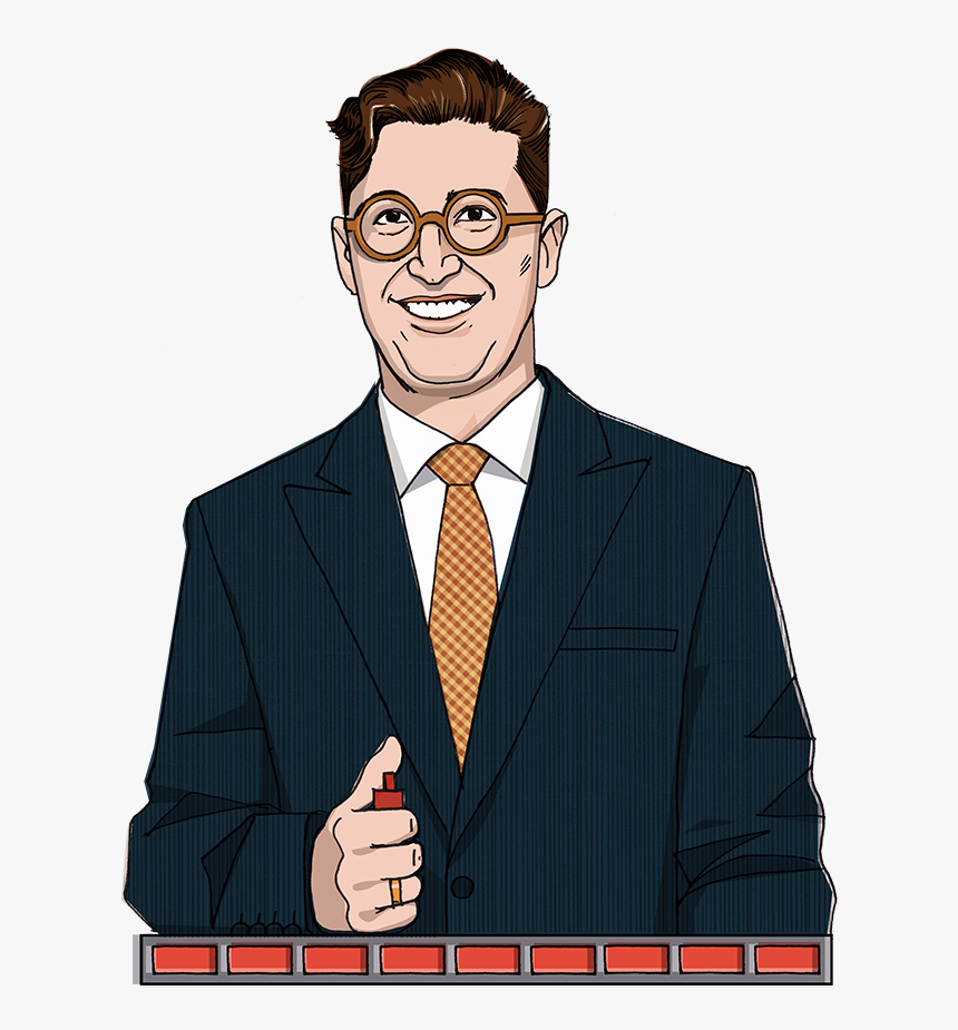 Jeopardy Contestant Cartoon Png, Transparent Png, Free Download