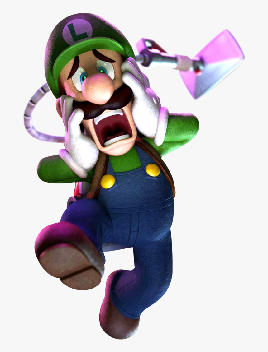 Luigi Clipart Scared - Luigi's Mansion Dark Moon Luigi, HD Png Download, Free Download