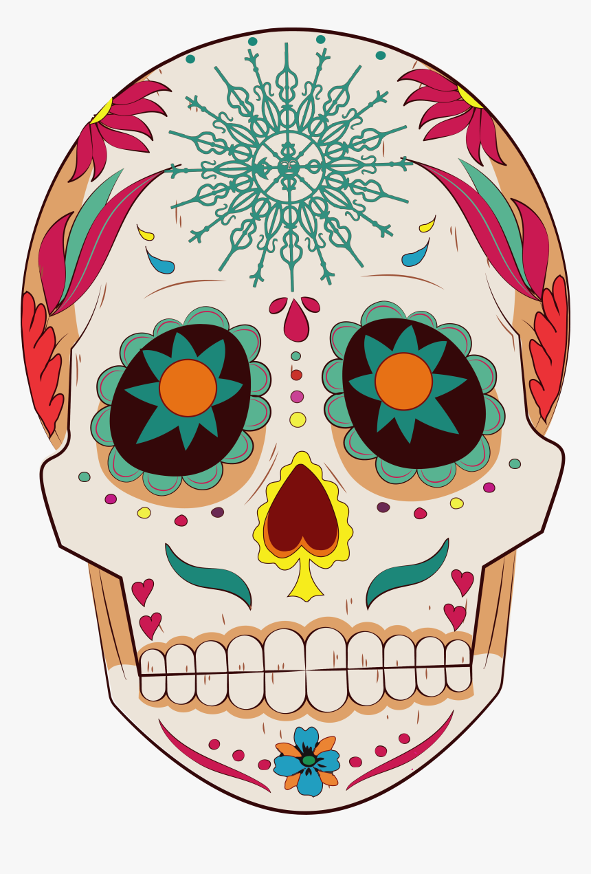 Día De Muertos - Calavera Del Dia De Muertos Png, Transparent Png, Free Download