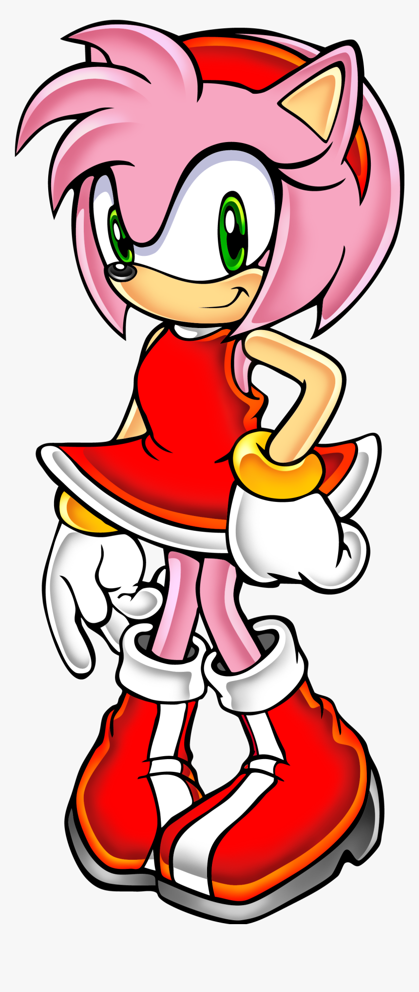 Sa1 A D2 - Amy Rose Sonic Adventure Artwork, HD Png Download, Free Download