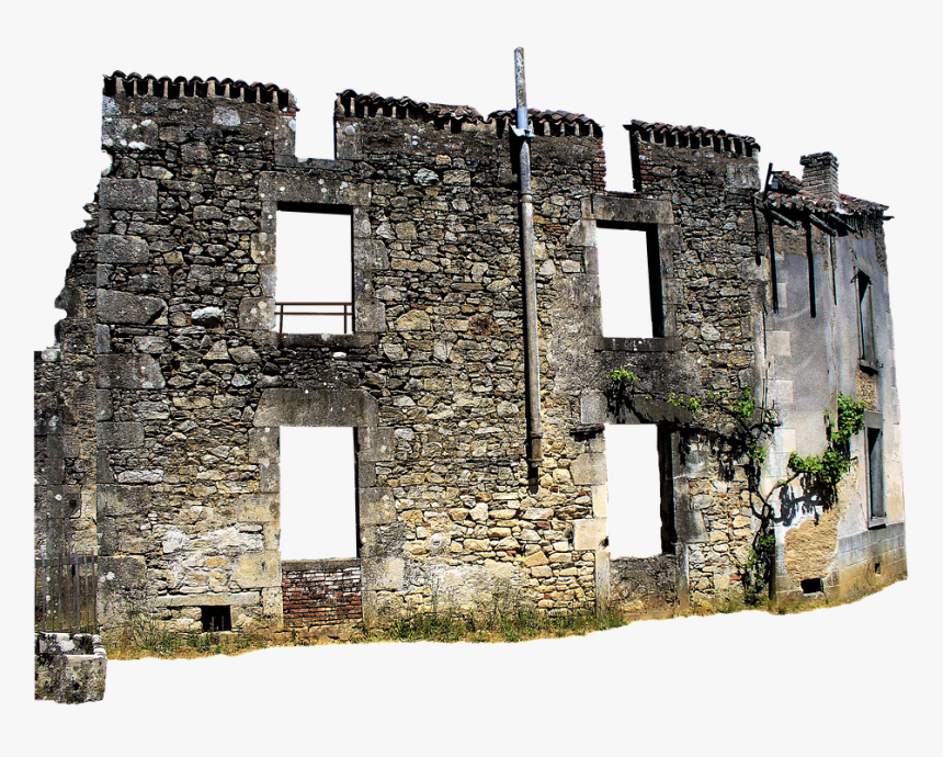 France, Oradoure, Ruins, Memorial, Village - Руины Дома Пнг, HD Png Download, Free Download