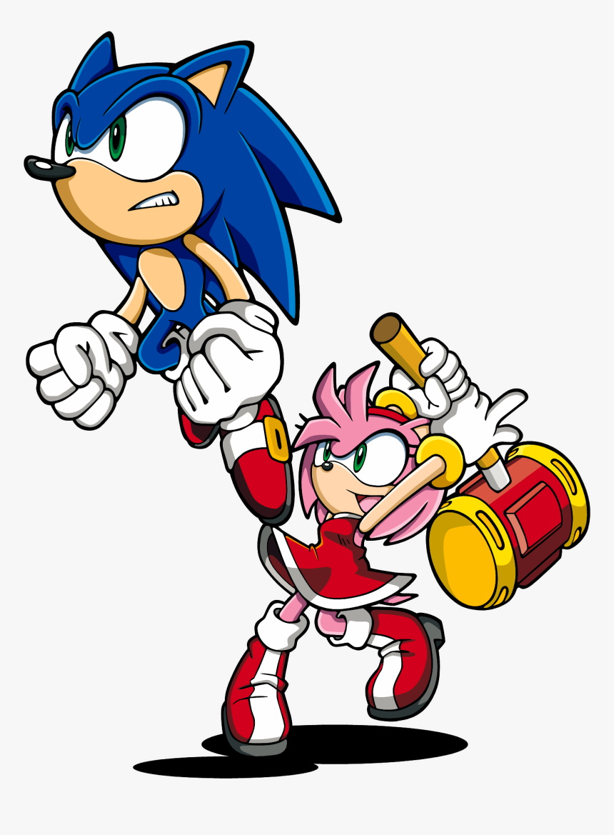 Sonic Advance 3 Sonic And Amy - Sonic The Hedgehog Rose, HD Png Download, Free Download