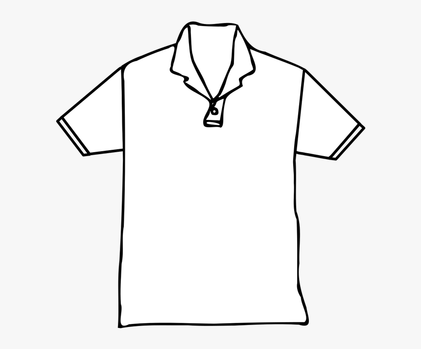 Black Shirt Template Png Polo Shirt Template - Polo Shirt Template, Transparent Png, Free Download