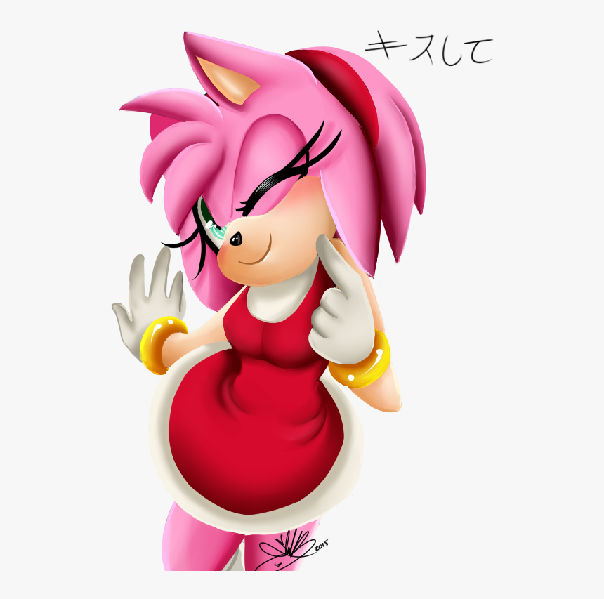 キスして Tails Amy Rose World Of Warcraft Shadow The Hedgehog - Amy Rose Kiss Sonic, HD Png Download, Free Download