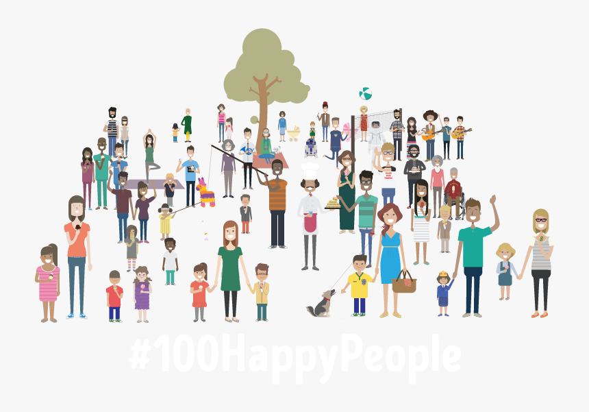Happy People Cartoon Png, Transparent Png, Free Download