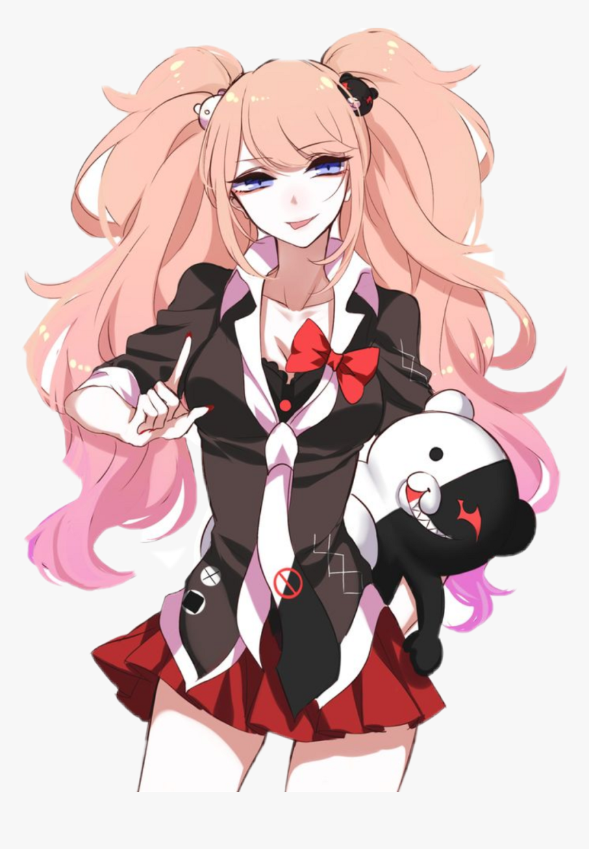 Danganronpa Junko Y Monokuma , Png Download - Danganronpa Junko, Transparent Png, Free Download