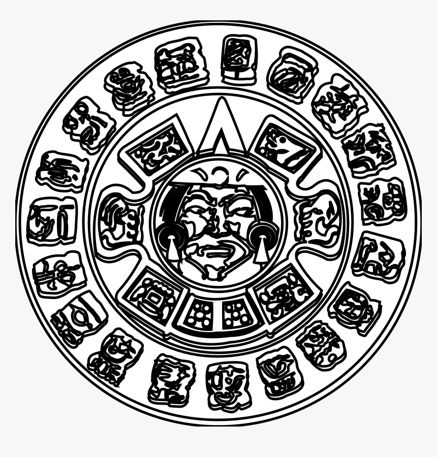 Maya Civilization Mayan Calendar Ancient Maya Art Clip - Mayan Calendar Clipart, HD Png Download, Free Download