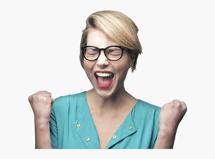 Pictures Of Excited People - People With Glasses Png, Transparent Png, Free Download