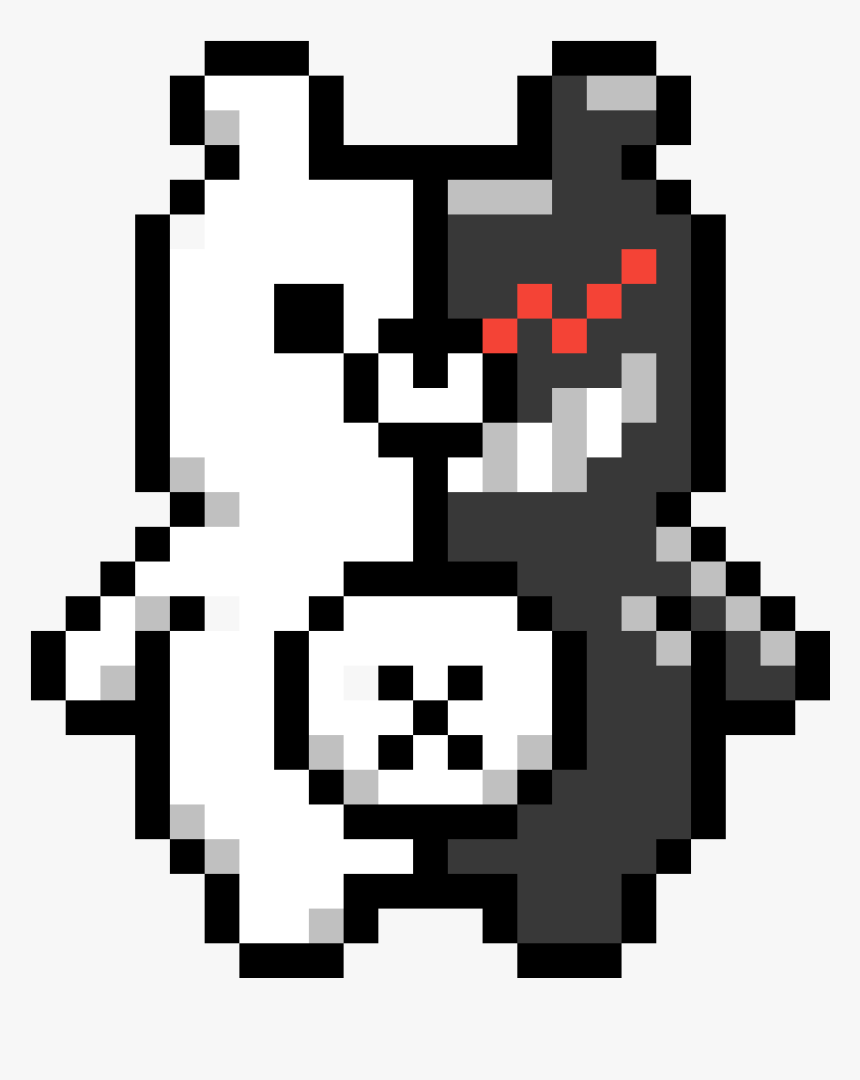 Monokuma , Png Download - Monokuma Pixel Art, Transparent Png, Free Download