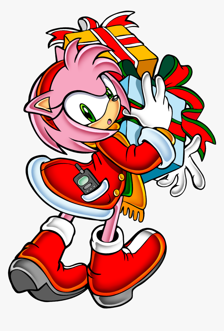 Sonic Adventure Xmas Amy - Amy Rose Sonic Adventure Style, HD Png Download, Free Download