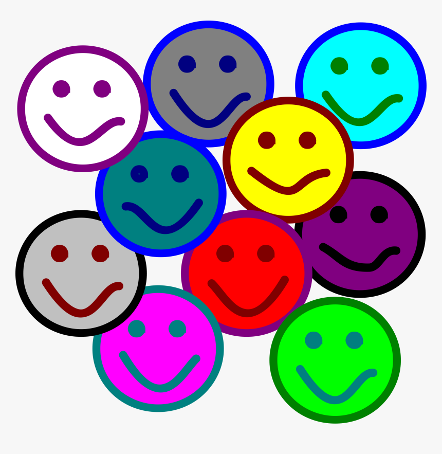 Free Cliparts Download Clip - Group Smiley Faces Clip Art, HD Png Download, Free Download