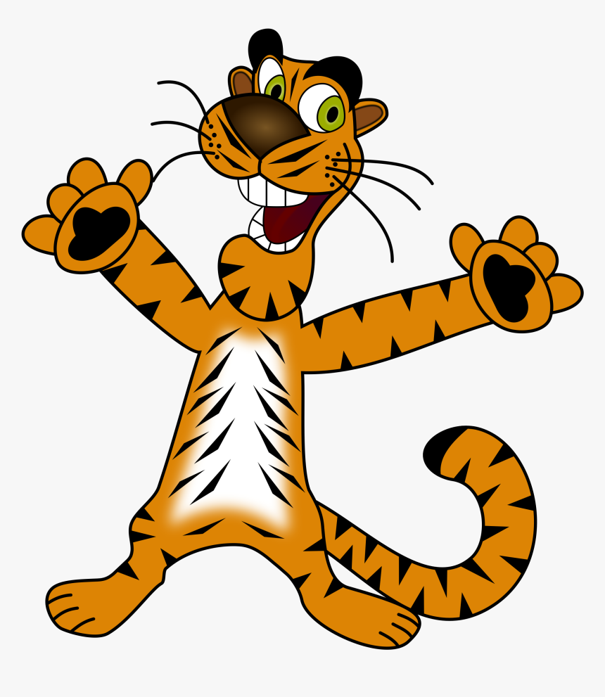 School Logo - Happy Tiger Clipart, HD Png Download, Free Download