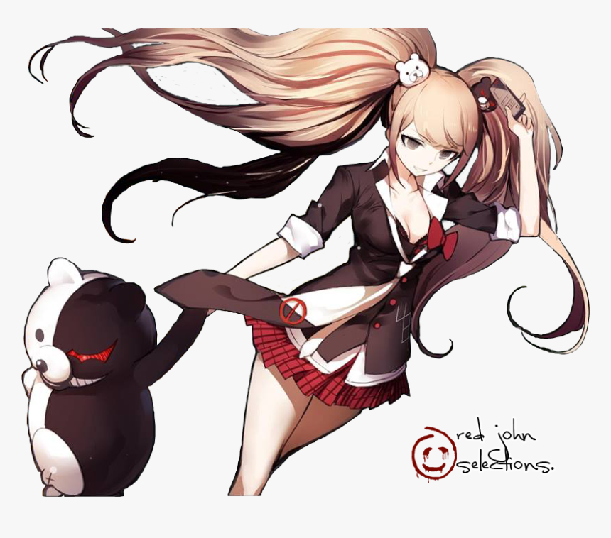 Anime, Anime Girl, And Junko Enoshima Image - Junko Enoshima X Monokuma, HD Png Download, Free Download