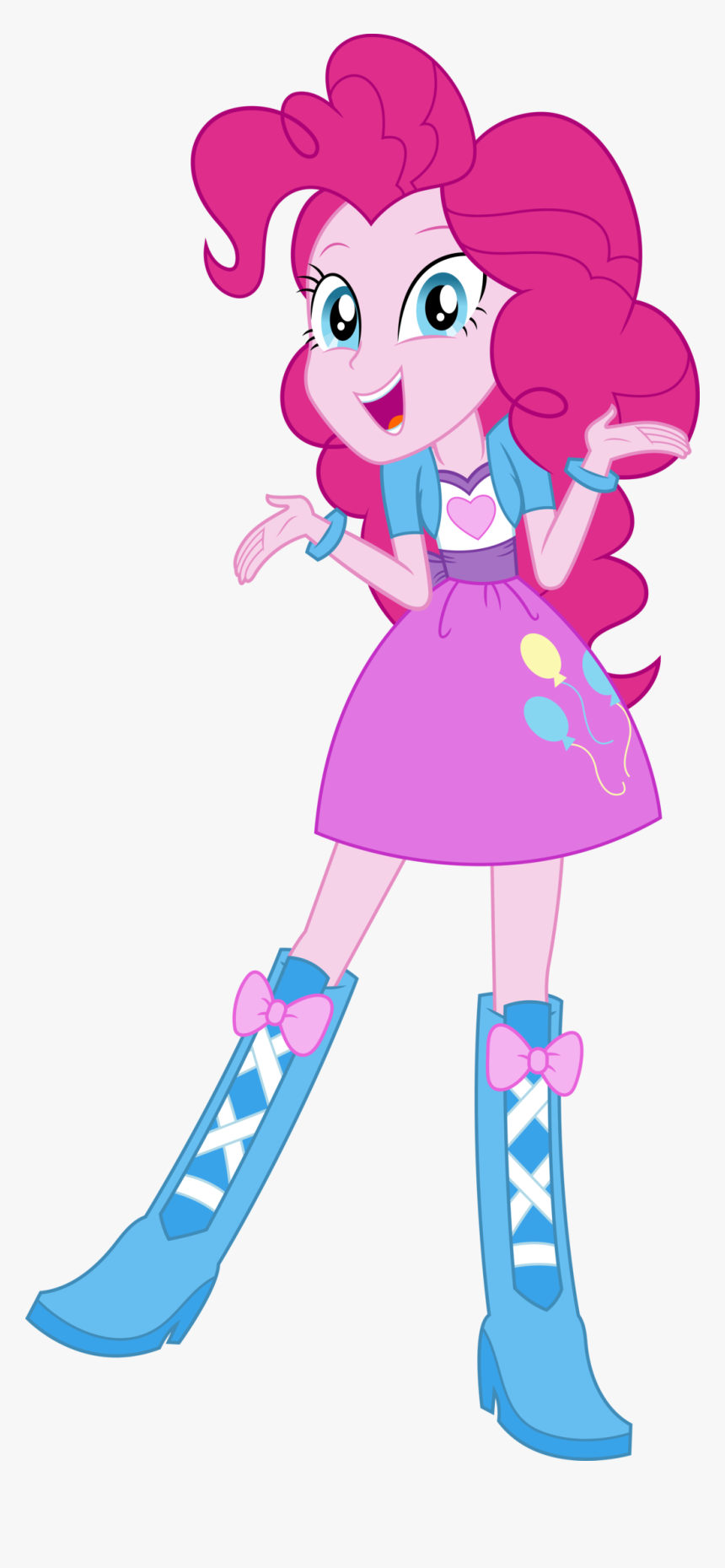 Transparent Pink Power Ranger Clipart - Mlp Eg Pinkie Pie Vector, HD Png Download, Free Download