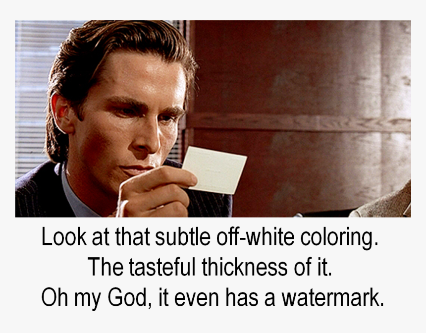 Patrick Bateman Business Card Meme, HD Png Download, Free Download