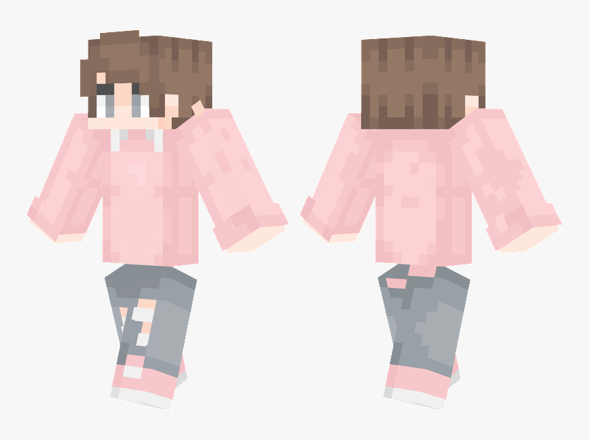 Pink Hair Boy Minecraft Skin, HD Png Download, Free Download