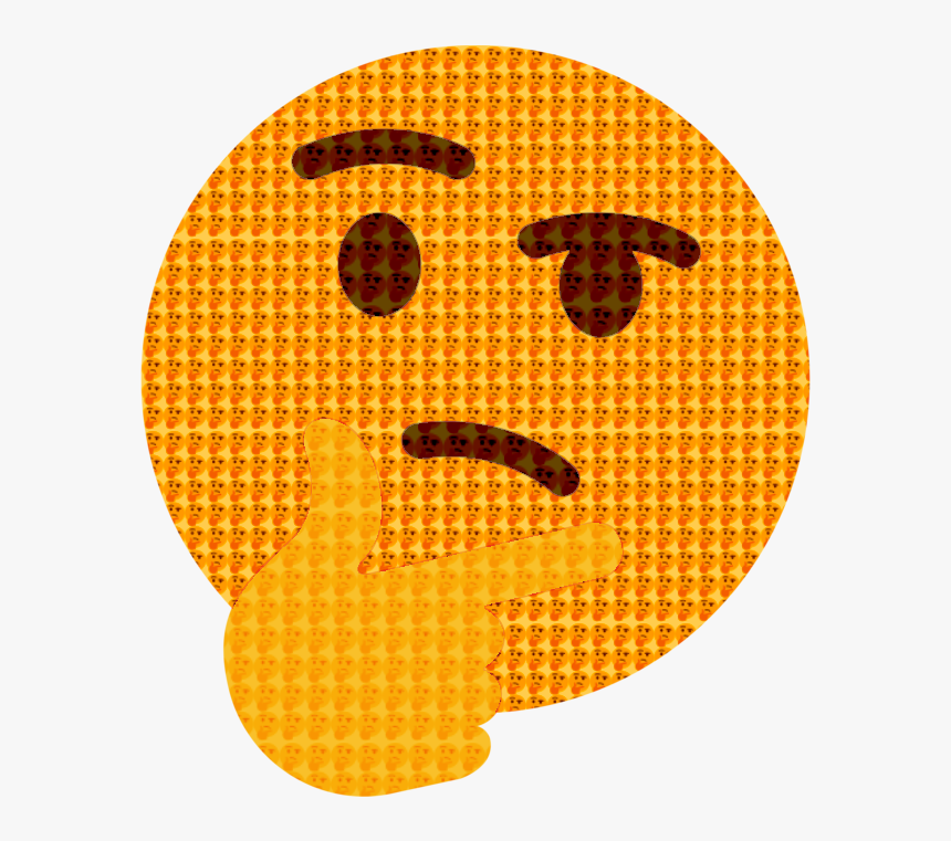 Yellow Orange - Hand Spinner Thinking Emoji, HD Png Download, Free Download