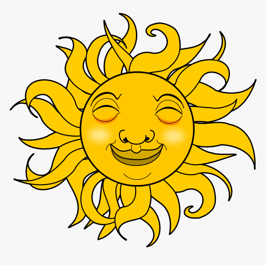 Smiling Sun Png - Smiling Sun, Transparent Png, Free Download
