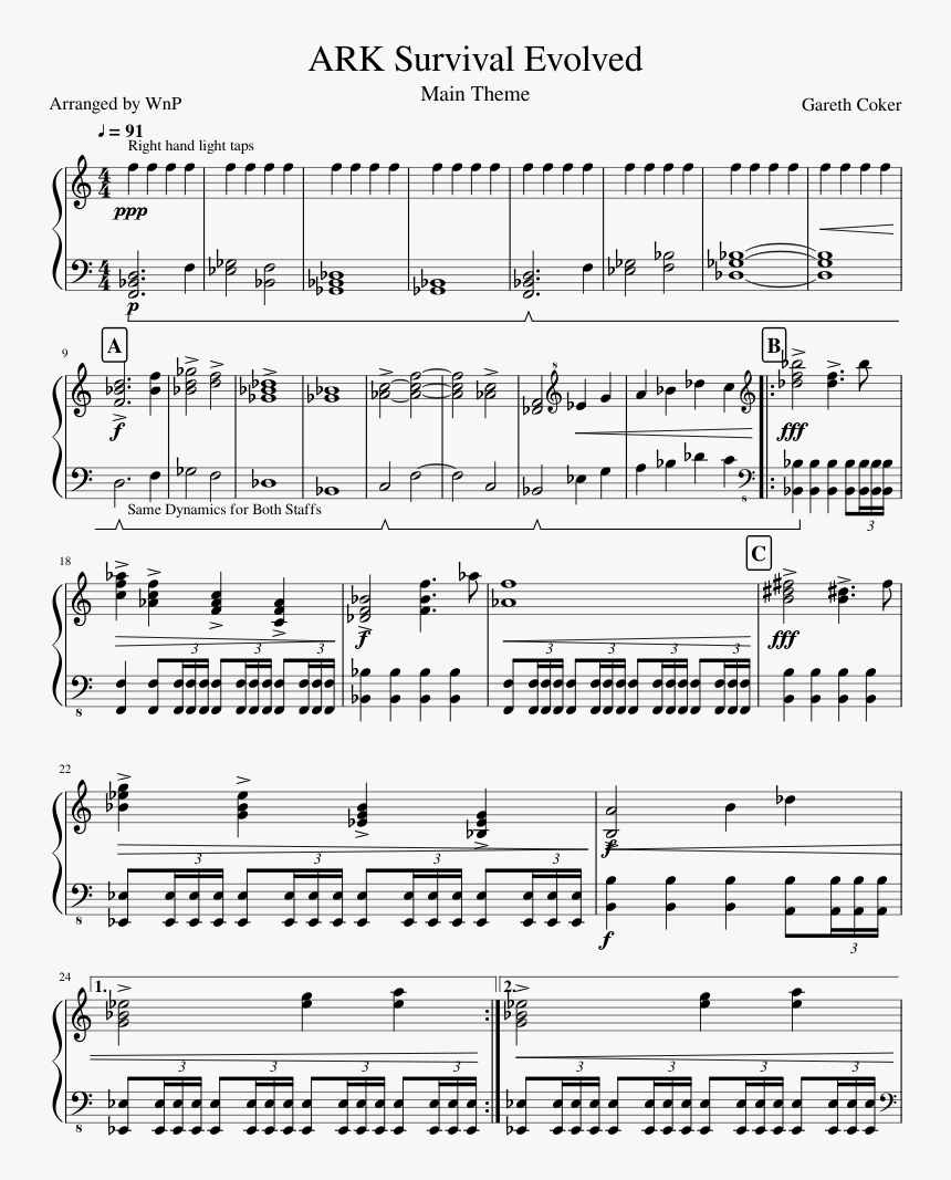 Disenchanted My Chemical Romance Piano Sheet Music, HD Png Download, Free Download