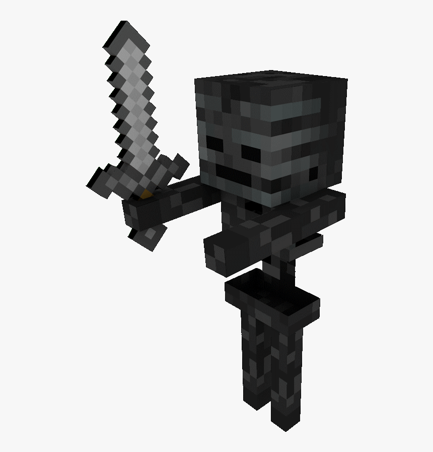 Minecraft Wither Skeleton Hd Png Download Kindpng