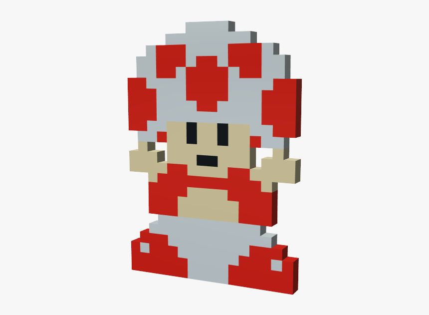 Super Mario 8 Bit Toad, HD Png Download, Free Download