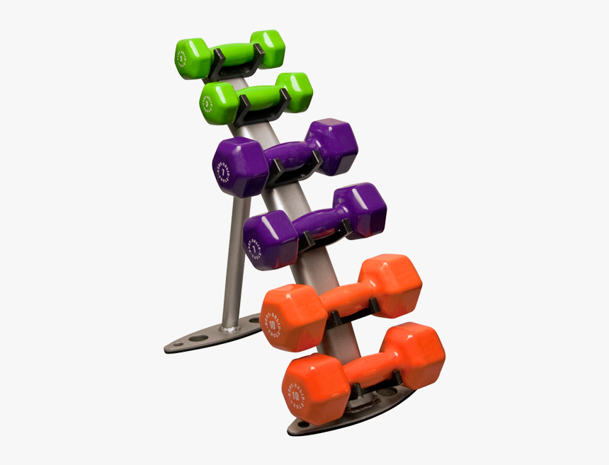 Vinyl Dumbbell Rack - Dumbbell With Rack Small Weight, HD Png Download, Free Download