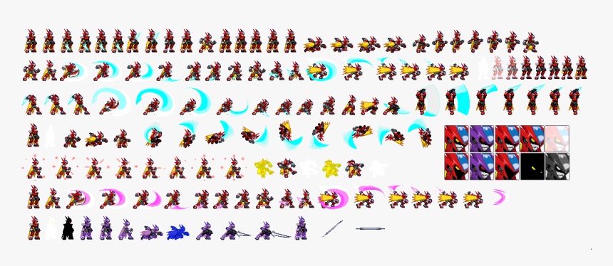 Clip Art Megaman Battle Network Sprites - Smiley, HD Png Download, Free Download