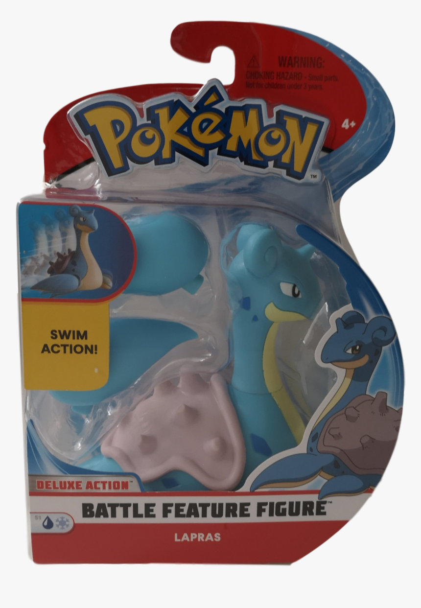 Pokemon Wicked Cool Toys Lapras , Png Download - Pokemon Battle Feature Figure, Transparent Png, Free Download